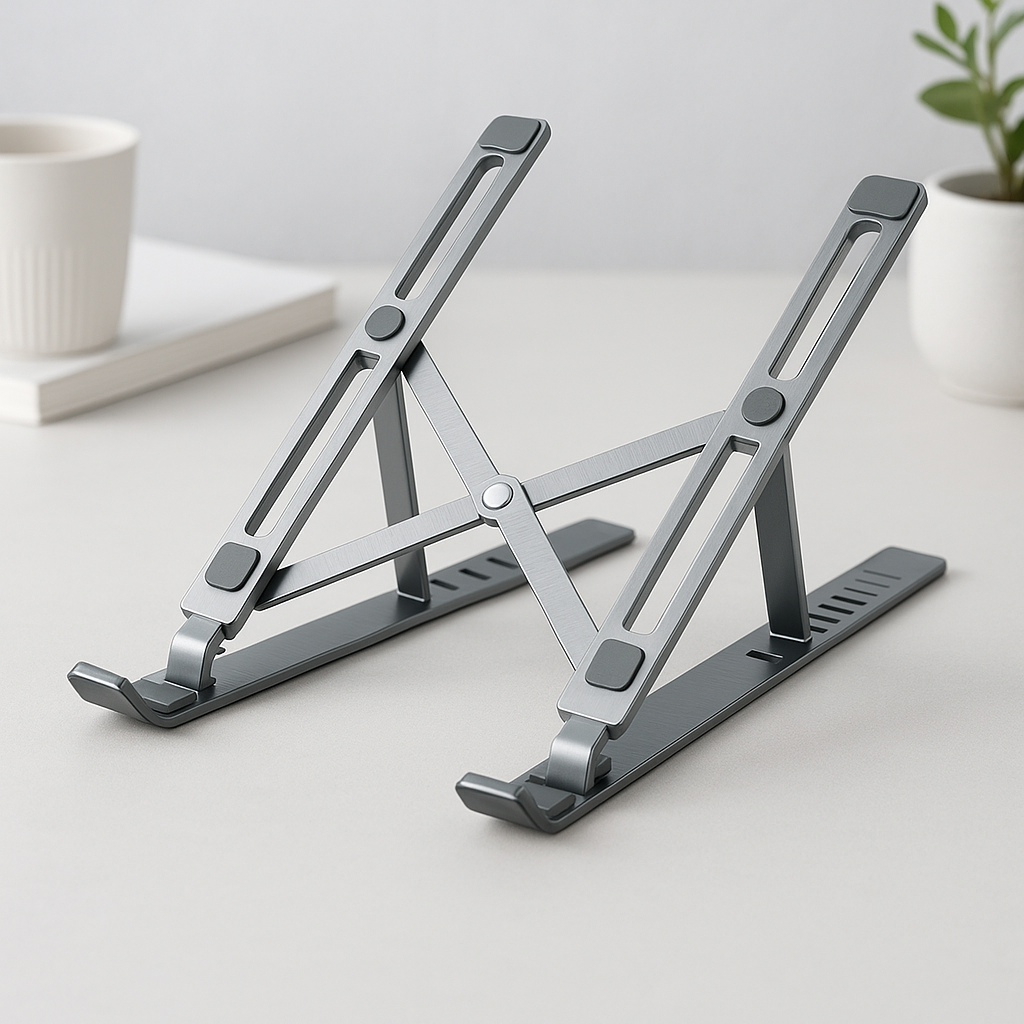 Adjustable Aluminum Laptop Riser – X Style